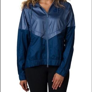 Blue Nike windbreaker